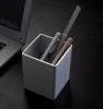 Office desk storage organizer, single custom aluminum alloy pen stand, metal pen holder