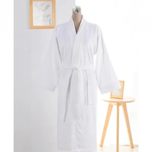 On time delivery 100% organic cotton spa robes sleepwear set microfiber hotel bathrobes wholesale