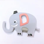 Original Design Customizable Color Elephant Baby Teething Toy Teether