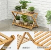 Outdoor Simple Design Wood Bamboo Adjustable Flower Plant Stand