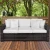 Import Outdoor Wicker Patio Furniture Sofa 3 Seater Luxury Comfort Grey Wicker Couch from China