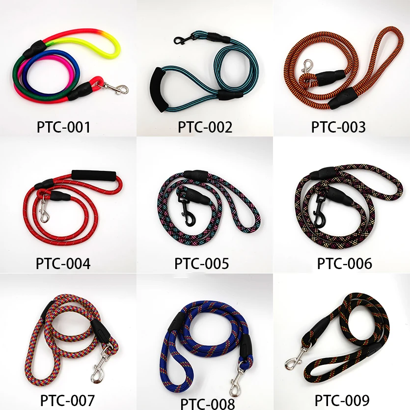 Outside Morning Run Classic Adjustable Traction Collar Pet Dog lead Leash rope paracord Walking dog Rope
