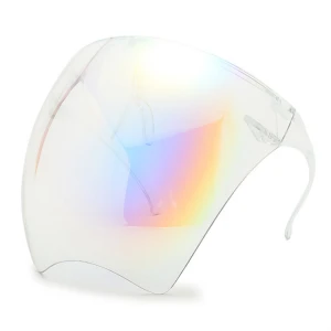 Oversized Color Anti Fog Face Shield glasses cheap Clear plastic Sunglasses Safety Protective Faceshield Glasses