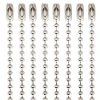 Pack of 50 Ball Chain Necklace, 24 inches Nickel Plated 2.3mm Ball Bead Chain Adjustable Metal Pull Chain Jewelry F