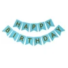 Party suppliers festival decoration Happy birthday banner letter fishtail flag party supplies birthday banner