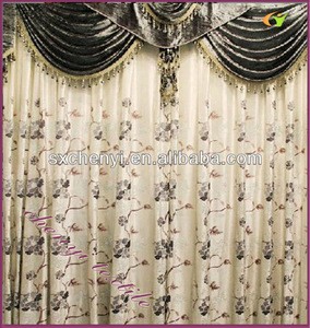 Pastoral styleluxury perfect design curtain with beautuful valance new arrival in 2013