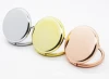 Personalized cosmetic mirror plain base style metal mirror for cosmetic pocket cosmetic mirror