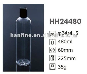PET SHAMPOO PLASTIC BOTTLE with Customized colors and different sizes