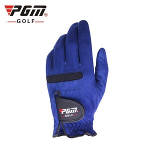 PGM Men Blue Microfibre PU Golf Gloves