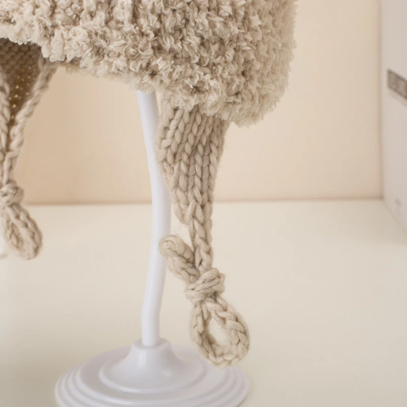 Photo Prop Crochet Knit Cap Bear Hat SDFS Baby Knitted Beanie
