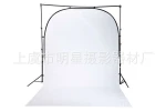 Photography equipment black photo studio background indoors with tail