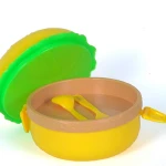 Plastic lunch box for kids, lunchbox with fork and knife