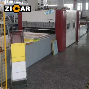 Plc Automatic Wood Door Pvc Covering Laminating Film Vacuum Membrane Press Machine