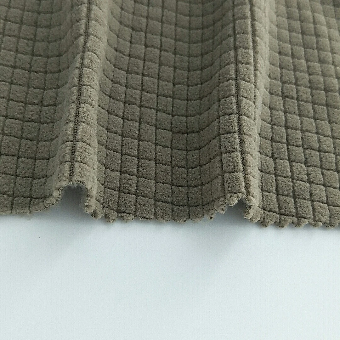 100% polyester knit jacquard polar fleece