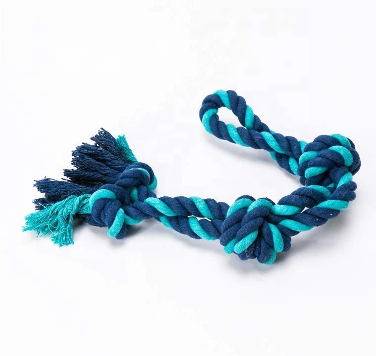 Popular Dog Large Rope Chew Toy Cotton Rope Teeth Cleaning Pet Dog Toy