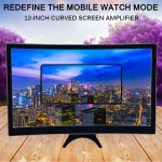 Portable Mobile Phone Curved HD Screen Amplifier 12inch HD Screen Bracket Magnifier Tools for iPhone Samsung Xiaomi Phone