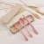 Import portable travel Camping Flatware Set Wheat Straw Spoon Chopsticks Fork Cutlery Set in a case from China