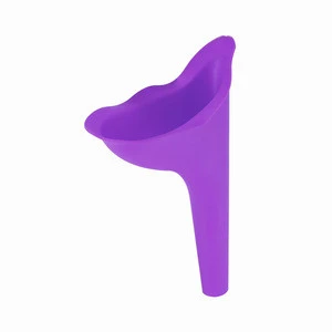 Portable Travel Female Urine Device New Lady Urinal Funnel Soft Silicone Plastic Standing Urinals
