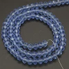 Powellbeads Light Blue 6mm Transparent Crystal Faceted Rondelle Glass Beads For Jewelry Making