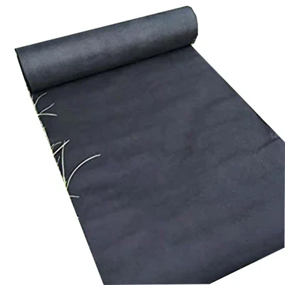 PP Nonwoven Fabric Black Weedmat Weed Control Sheet Spunbonded Nonwoven Rolls