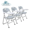 PP plastic student classroom school training chair with writing pad