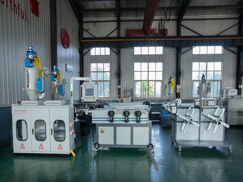 PP/PE PVC plastic electric wire threading single wall corrugated flexible pipe making machine