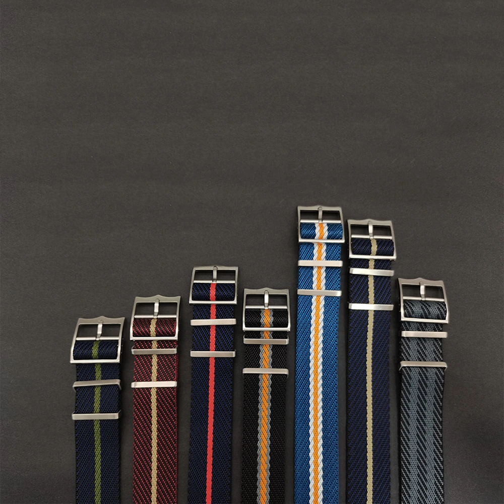 Premium Nylon Watch Strap - Multiple Sizes and Styles Single Pass Straps 20 & 22mm Nato Strap Nylon Watch Bands