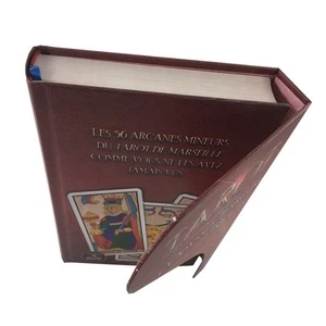 Printing custom leather cover address book with magnetic closure