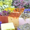 Private Label 120g Deep Cleansing Antiseptic Nourishing Whitening Lightening Handmade Soap Flower Grass Organic Soap