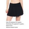 Private Label Hot Sale Moisture Wicking Womens Athletic Golf Sports Skort Tennis Shorts with Pocket