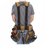 Pro Carpenter's Suspension Rig Leather Tool Belt Suspenders