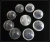 Import Produce 2 Inch dia plastic round Empty Vending clear transparent Capsules 50 Count from China