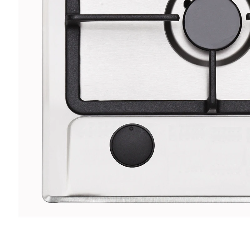 Professional Kitchen Home Stainless Steel Two Burners Built-In Gas Hob Stove