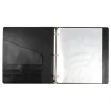 Professional Letter Size A4 Business File Holder PU Leather 3 Ring Binder Padfolio Case Executive Folder