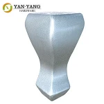 Professional manufacturer supply furniture parts solid wood sofa feet in white color