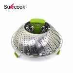 Professional Stainless steel Plastic handle food steamer