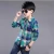 Import Promotion cotton long sleeve checked flannel child clothes plaid new model shirts boys from China