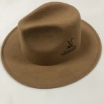 Promotional Cheap Elegant Wide Wool Fedora Hats Customized Color Women Soft Felt Hat