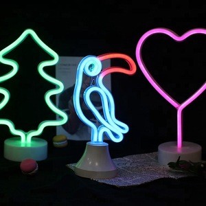 Promotional Color Changing Acrylic Sign Custom Neon Heart Light Night Rope Light