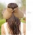 Import Promotional Fashionable Ladies Chapeau Femme Summer Brown Natural Straw Sun Visor Hat from China