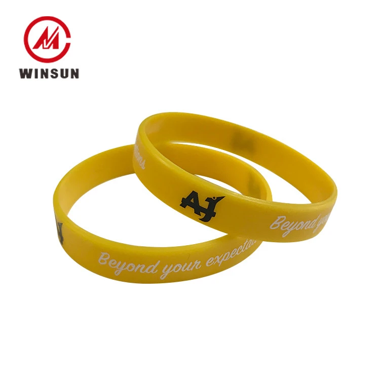 Promotional Popular Gift Custom Rubber Wrist Band, Design Silicone Wristband Printer