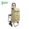 Proper Price Foldable Trolley Luggage Cart With Chair