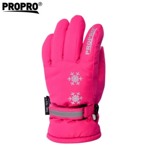 PROPRO Hot sell bulk Ski Gloves , custom five fingers high quality winter ski gloves for kids /Children