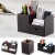 Import PU Leather Office Desk Organizer 7 Compartments with Drawer Stationery Holder Storage Box from China