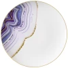 Purple quicksand charger plate round ceramic dinner set