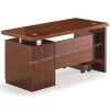 QS-OD-VE06  American Style Commercial MDF Office Desk with lacquer painting walnut veneer/ wooden veneer