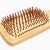 quality gift bulk rectangle Airbag Head  Massage wooden/bamboo  magic Hair Comb with stainless steel or log teeth