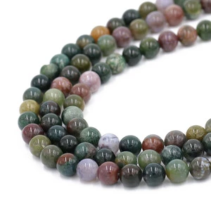 Quality loose gemstone 8mm natural India agate stone jewelry