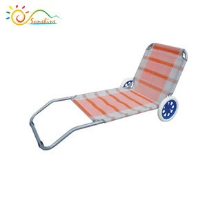 Quality reliable outdoor portable cheap camping beach foldable moon chair with armrest
