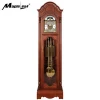 Quality Walnut Wood Antique Floor Grandfather Clock with Triple Chime